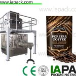自動咖啡豆包裝機立式袋拉鍊填充封口機